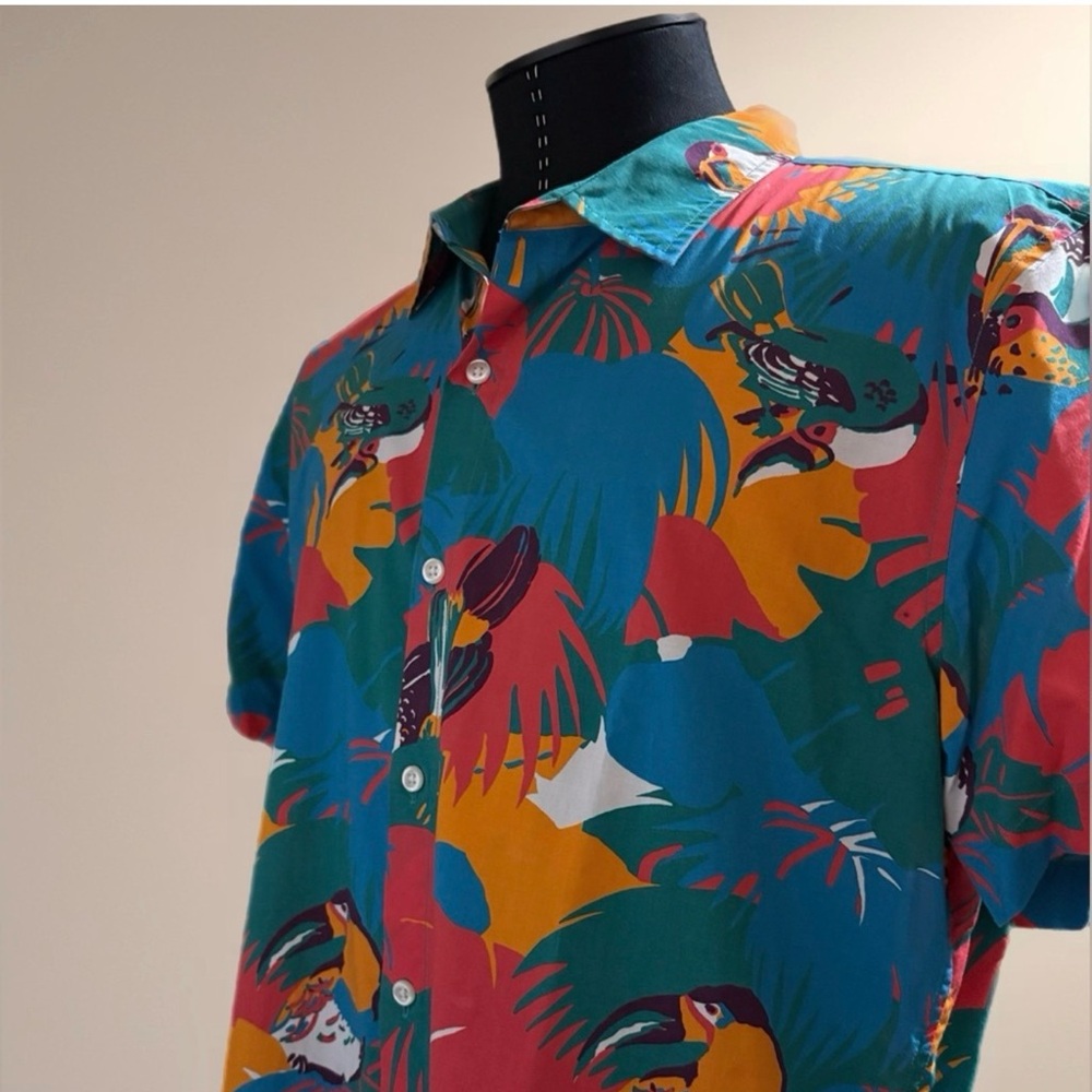 Bonobos Colorful Tropical Print Men's Shirt